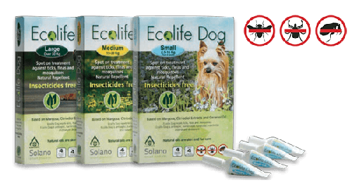 Ecolife Dog Spot On 全天然精油防蚊驅蚤滴劑 (大/中/小狗)