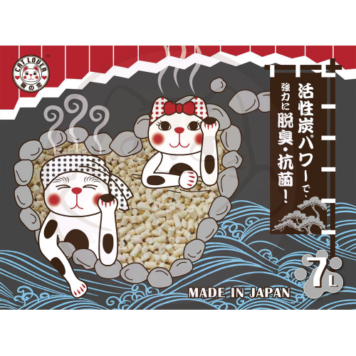 日本 Cat Lover 貓之戀活性炭紙貓砂 (7L)