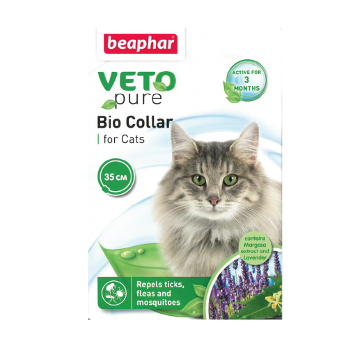 【Beaphar】防蚊、蜱、虱3合1頸帶 Veto Pure Bio Collar (貓用)
