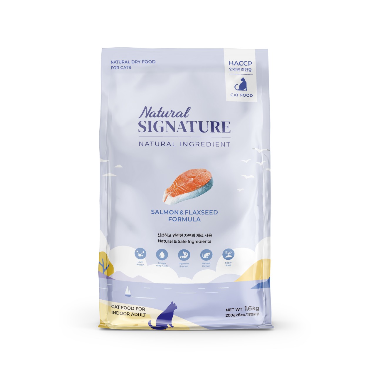 【Natural Signature】三文魚 有機亞麻籽抗敏配方貓糧 1.6kg/4.8kg