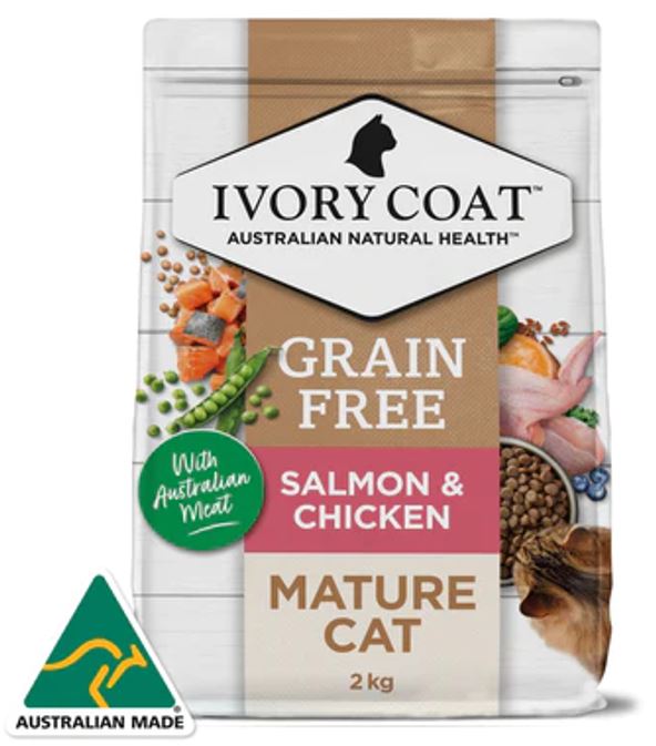 【Ivory Coat】無穀物 三文魚 雞肉配方老貓糧 2kg/4kg * 新包裝