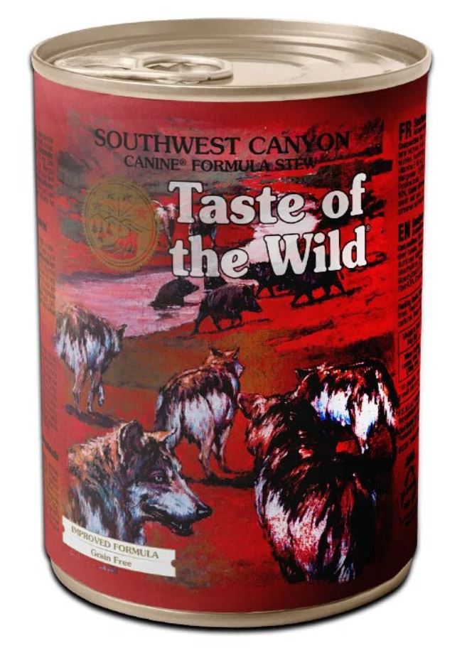 【Taste Of The Wild】無穀物狗主食罐頭 (湯汁燉牛肉粒) 成犬糧 - 390g
