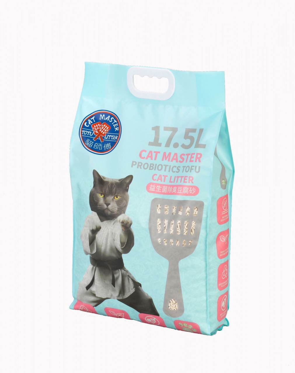 【貓師傅 Cat Master】天然益生菌豆腐貓砂 (17.5L) 原味和綠茶兩款香味