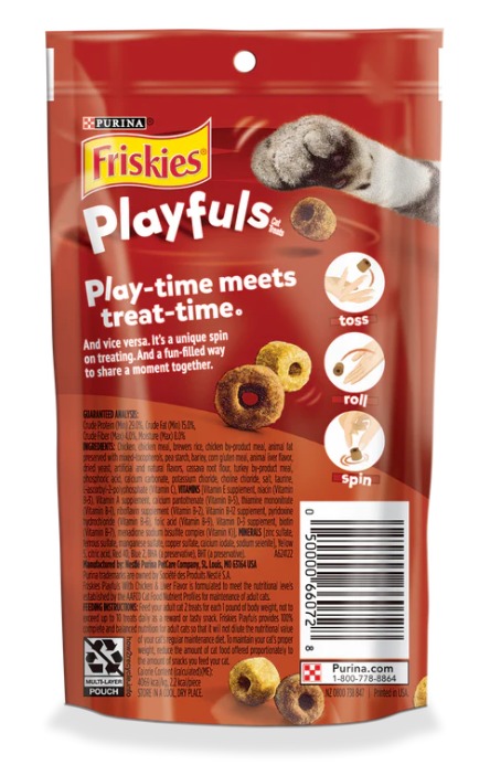 【Friskies】美國喜躍Playfuls 雞肉及雞肝味貓小食 (60g)