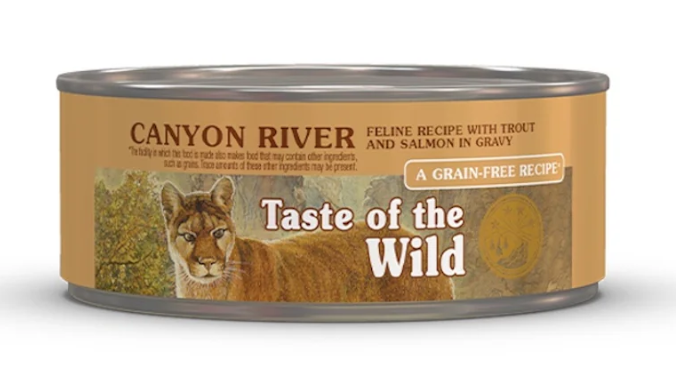 【Taste Of The Wild】無穀物貓主食罐頭 (鱒魚+煙燻三文魚汁煮肉粒) - 85g
