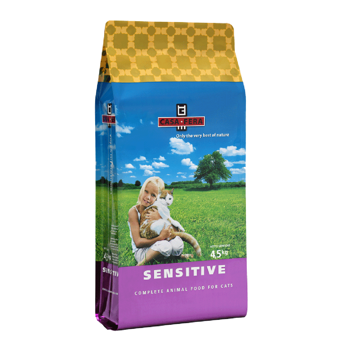 【CASA FERA CAT FOOD】Sensitive (防敏配方全天然黑酵母貓糧) - 1.5kg/4.5kg