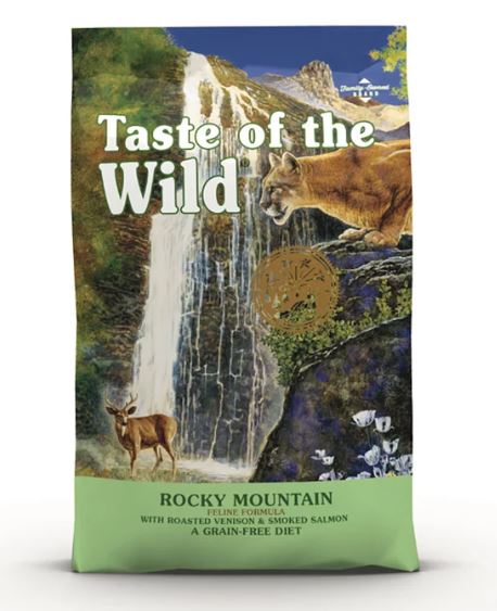 【Taste Of The Wild 貓糧】無穀物配方 Roasted Venison & Smoked Salmon (烤鹿肉+煙薰三文魚) 全貓糧 - 2Kg