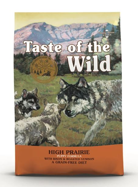 【Taste Of The Wild 狗糧】無穀物配方 Bison & Roasted Venison (野牛+烤鹿肉) 幼粒全犬糧 - 2Kg