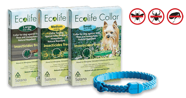 Ecolife Collar 全天然精油驅牛蜱,跳蚤和蚊帶 (大/中/小狗)