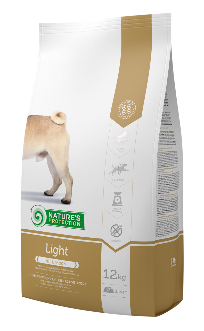 【Nature's Protection】Light/Weight Control 低脂配方成犬糧 4Kg/12Kg